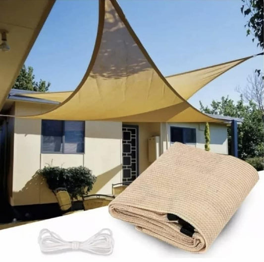 Toldo triangular 3x3x3m - Sombra para Exteriores